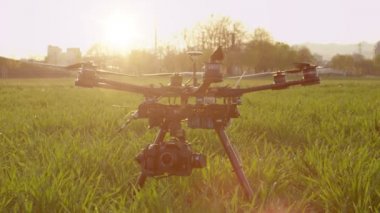 Drone üzerinde dönen pervaneler
