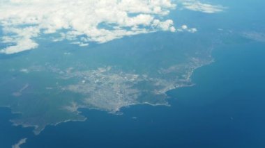 Kolombiya, Cartagena 'ya yapılan bir uçuşun insansız hava aracı görüntüleri..