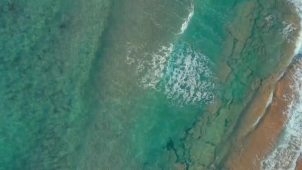 Cyu Sahilinin Güzel Dalgaları Dan Ateş Ediyorlar Masaüstü — Stok video