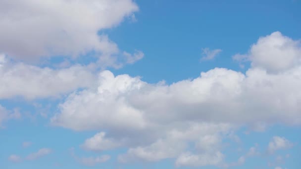 Nubes Lapso Tiempo Cielo Azul — Vídeos de Stock