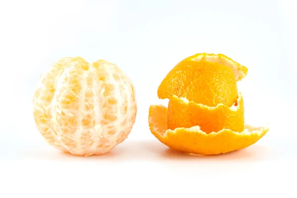 Mandarin veya mandalina kabuğu ile — Stok fotoğraf