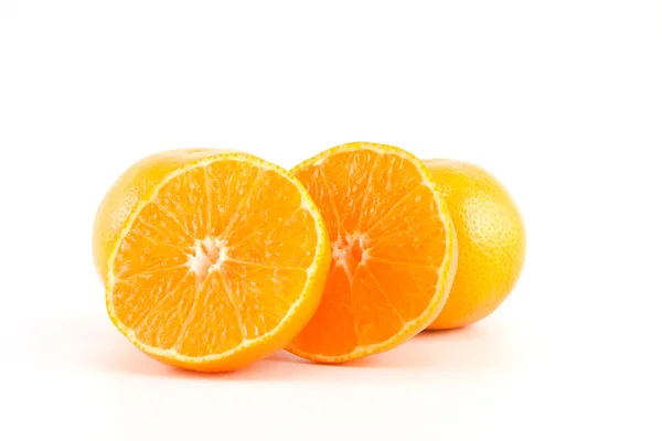 Mandarins or tangerines and a slices — Stock Photo, Image