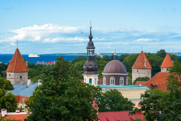 Tallinn oude stad weergave — Stockfoto