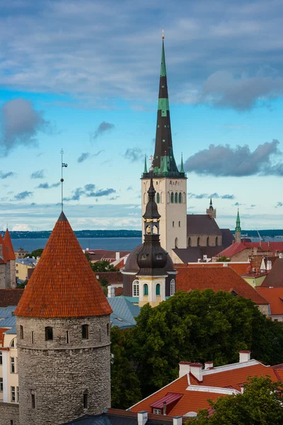 Tallinn oude stad weergave — Stockfoto