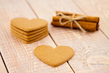 Sevgililer günü gingerbread Kalpler