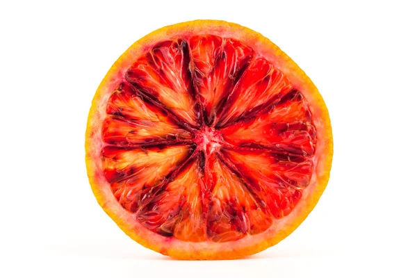 Slice of red blood orange — Stock Photo, Image