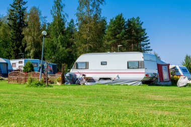 Modern karavan parkı.