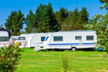 Modern karavan parkı.