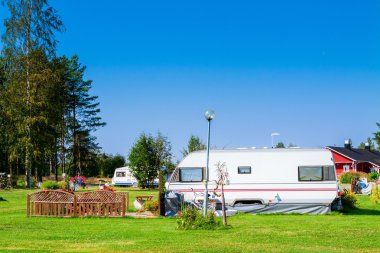 Modern karavan parkı.