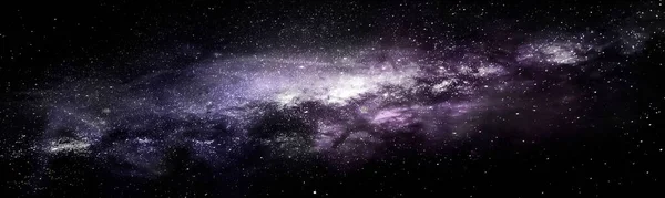 Abstrakt Utrymme Bakgrund Nebulosa Stjärnor Glans Och Glans Illustration Rendering — Stockfoto