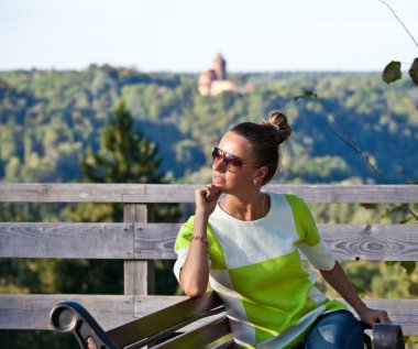 kadın zevk günbatımı