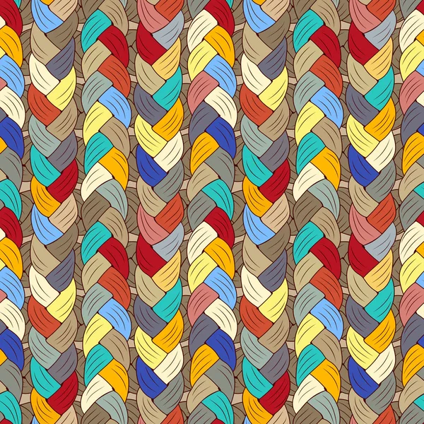 糸織りのシームレスなパターンベクトルイラスト — ストックベクタ