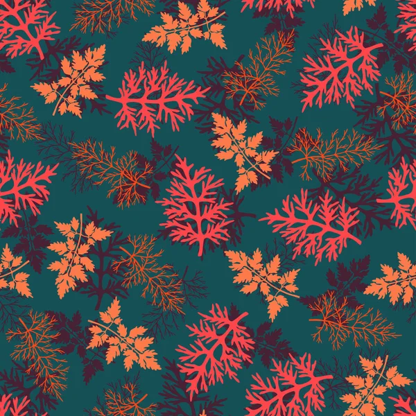 Patrón Sin Costuras Con Árboles Navidad Dibujados Mano Ilustración Vectorial — Vector de stock