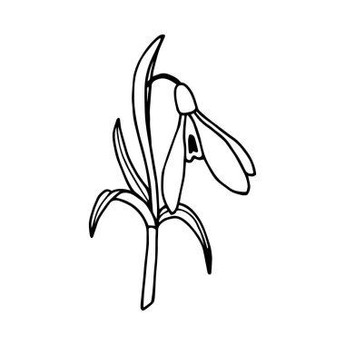 çiçek simgesi vektör illüstrasyonu