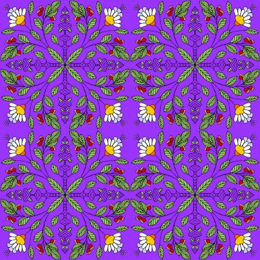 Soyut renkli elementlerle kusursuz bir desen. vektör illüstrasyonu