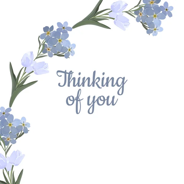 Çiçekli güzel bir çiçek çelenginin vektör çizimi