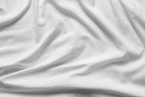 Full Frame Shot Crumpled Fabric Sheet Texture — Stock Photo, Image