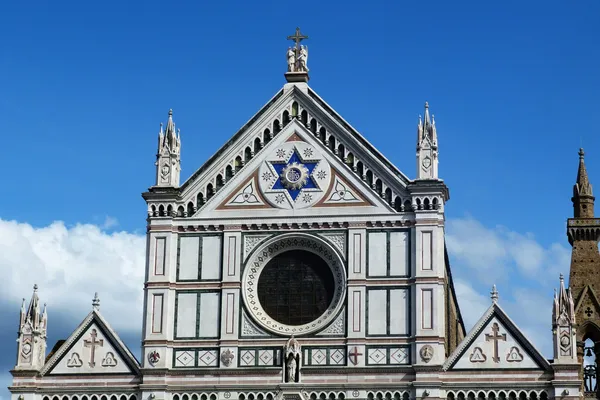 Florencia, detalle de la iglesia de Santa Croce — Foto de Stock