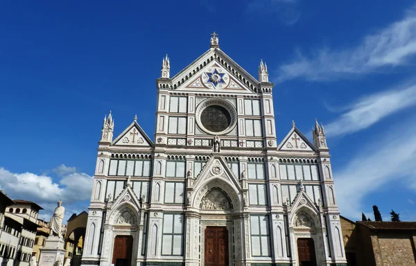 Italien, Florens, santa croce torget — Stockfoto