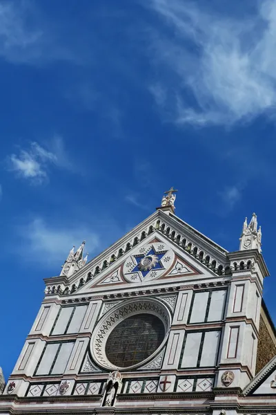 Florencia, detalle de la iglesia de Santa Croce — Foto de Stock