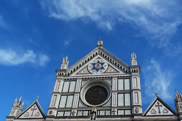 Florence, detail van de kerk van santa croce — Stockfoto