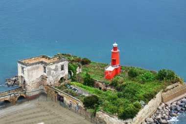 pozzuoli Körfez İtalya, campania, deniz feneri