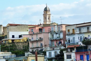 İtalya, campania, bacoli, pozzuoli Körfez bir kasabada