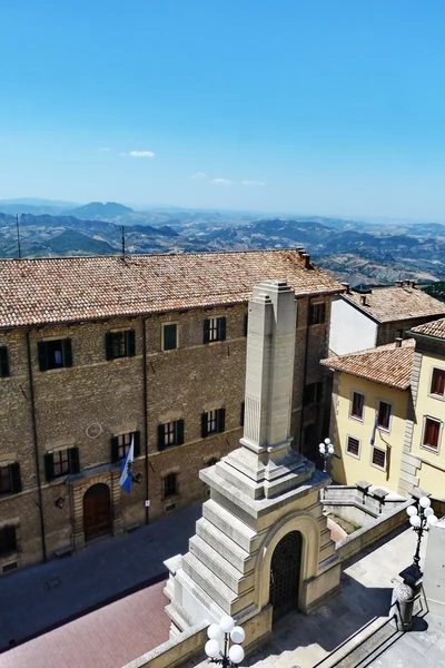 Plein in het centrum van san marino — Stockfoto