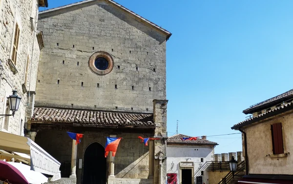 Street i centrum av san marino — Stockfoto