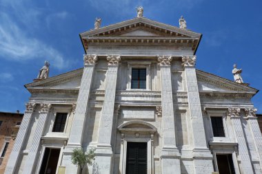 Cephe katedral urbino, marche, İtalya