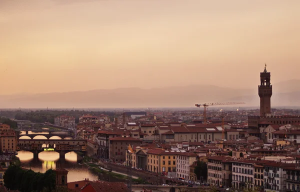 Sonnenuntergang über Florenz — Stockfoto