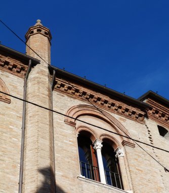 ayrıntılı bir antik palace Merkezi ravenna, romagna, İtalya