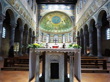 sant'apollinare classe, ravenna, Romagna, İtalya Kilise'nin iç