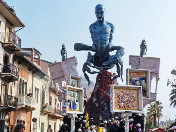 Viareggio karneval, italien — Stockfoto