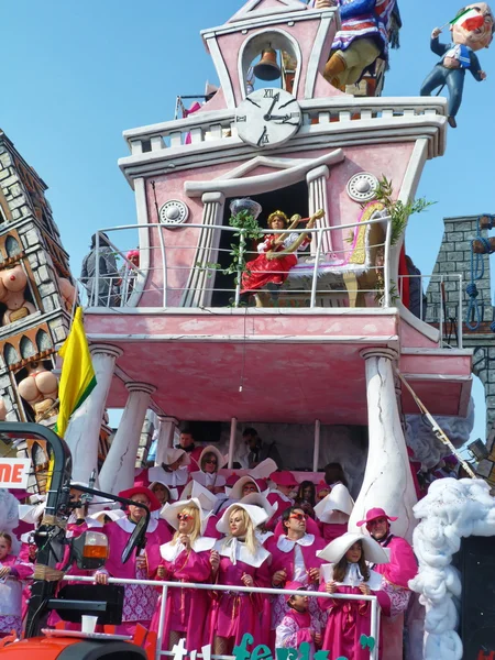 Viareggio karneval, Italien — Stockfoto