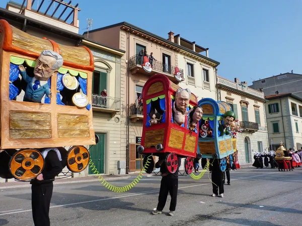 Viareggio carnaval, Italië — Stockfoto