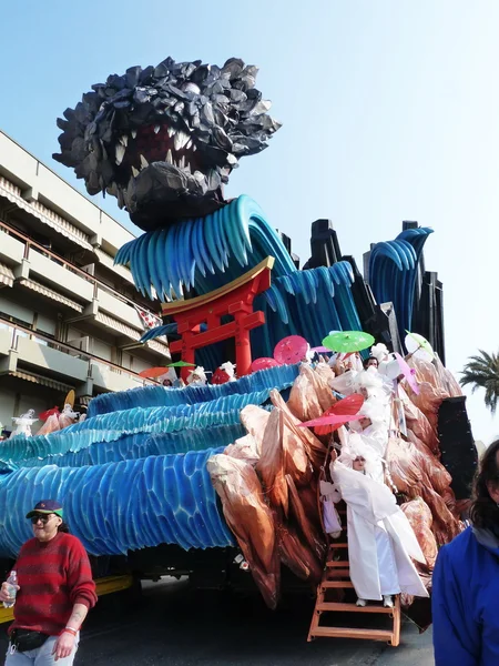 Viareggio karnaval, İtalya — Stok fotoğraf