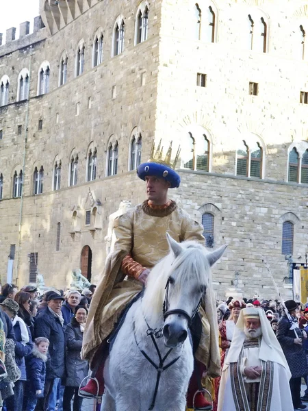 Cavalgada dos Magos, Florença, Itália — Fotografia de Stock