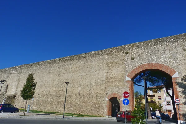 Dinding kuno Prato, Tuscany, Italia — Stok Foto