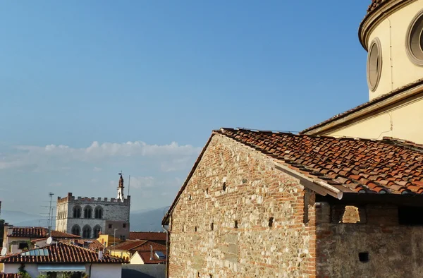 Widok Prato od cesarza zamek, Toskania, Włochy — Zdjęcie stockowe