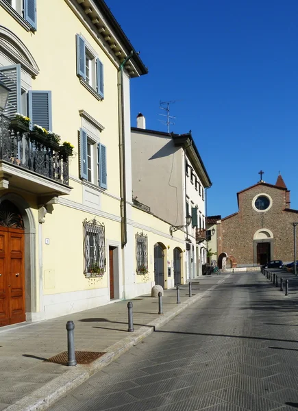 Sant'Agostino square, Prato, Tuscany, Italy — Stock Photo, Image