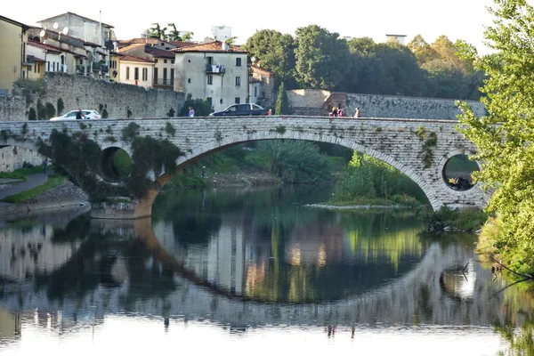 Jembatan Mercatale, Prato, Tuscany, Italia — Stok Foto