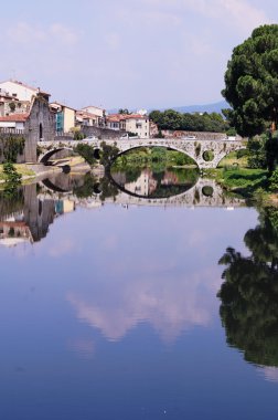 mercatale Köprüsü, prato, Toskana, İtalya