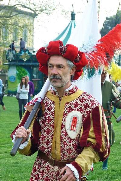 Carnasciale games, florence, Italië — Stockfoto