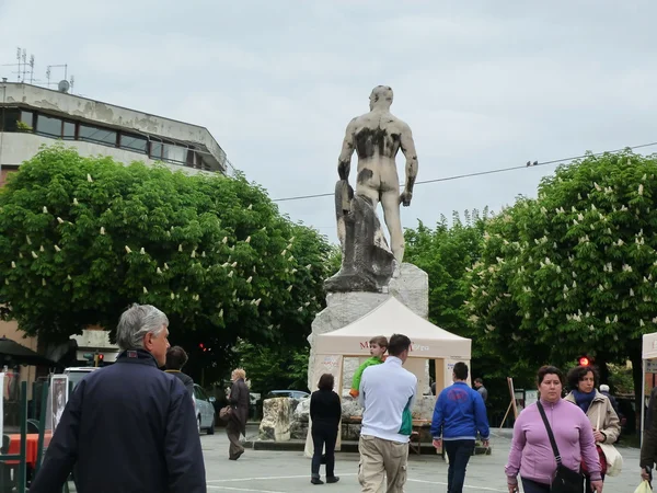 Πλατεία Garibaldi, sarzana, Λιγουρία, Ιταλία — 图库照片