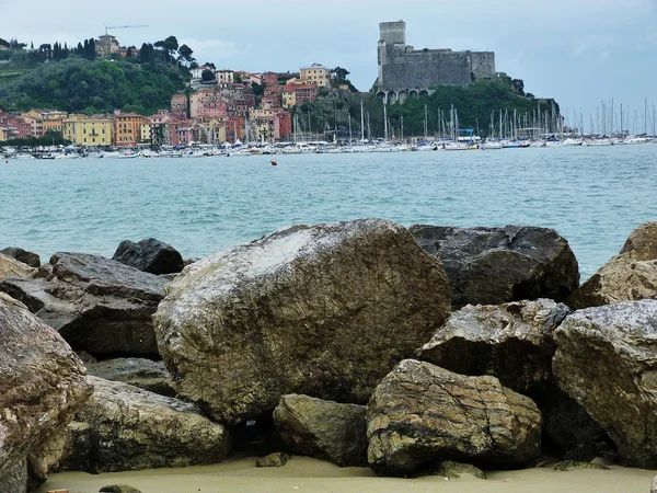 Widok z lerici, liguria, Włochy — Zdjęcie stockowe