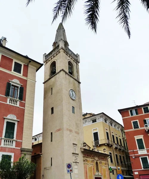 Plaza principal de Lerici, Liguria, Italia — Foto de Stock
