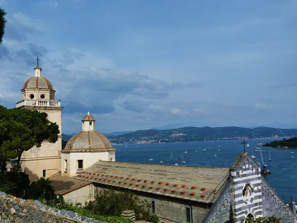 Italien, portovenere, helgedomen Madonna bianca — Stockfoto