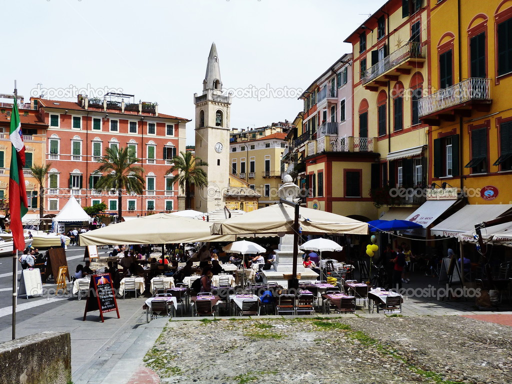 Lerici main square, Liguria, Italy