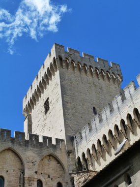 Courtyard of the Palace of the Popes in Avignon, France clipart